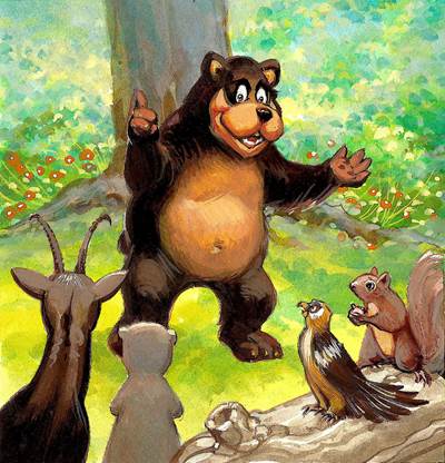 Toron l'ours conteur, histoire animaux pour enfant ours à lire ou